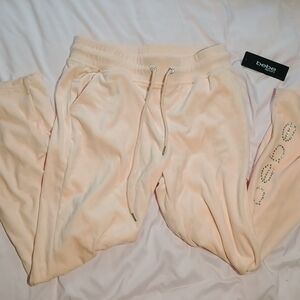 Bebe Sport Light Pink Pants Tall Girl Friendly Brand New With Tags